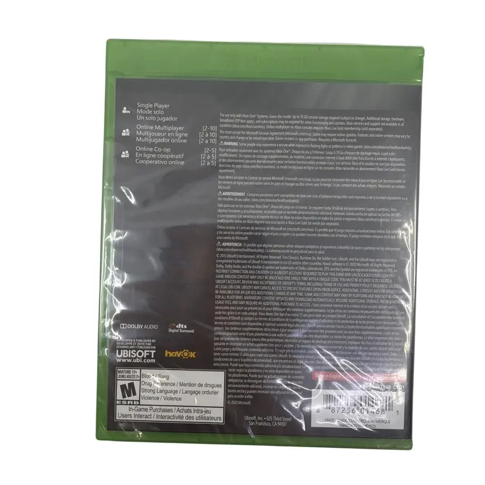 Tom Clancy's Rainbow Six Siege Xbox One Brand New Factory Sealed US Version